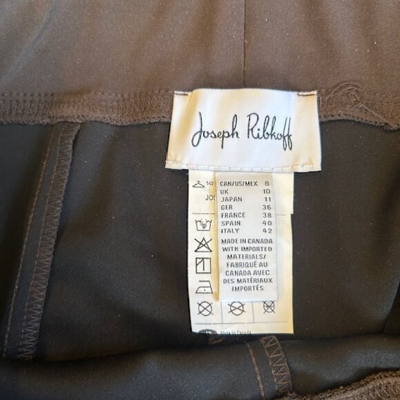 Joseph Ribkoff Brown Knit Pants - Size 8 - Picture 2 of 5